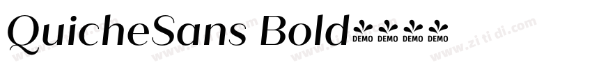 QuicheSans Bold字体转换 QuicheSans Bold字体转换